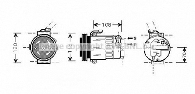 AVA QUALITY COOLING olak312 -  Компрессор, кондиционер